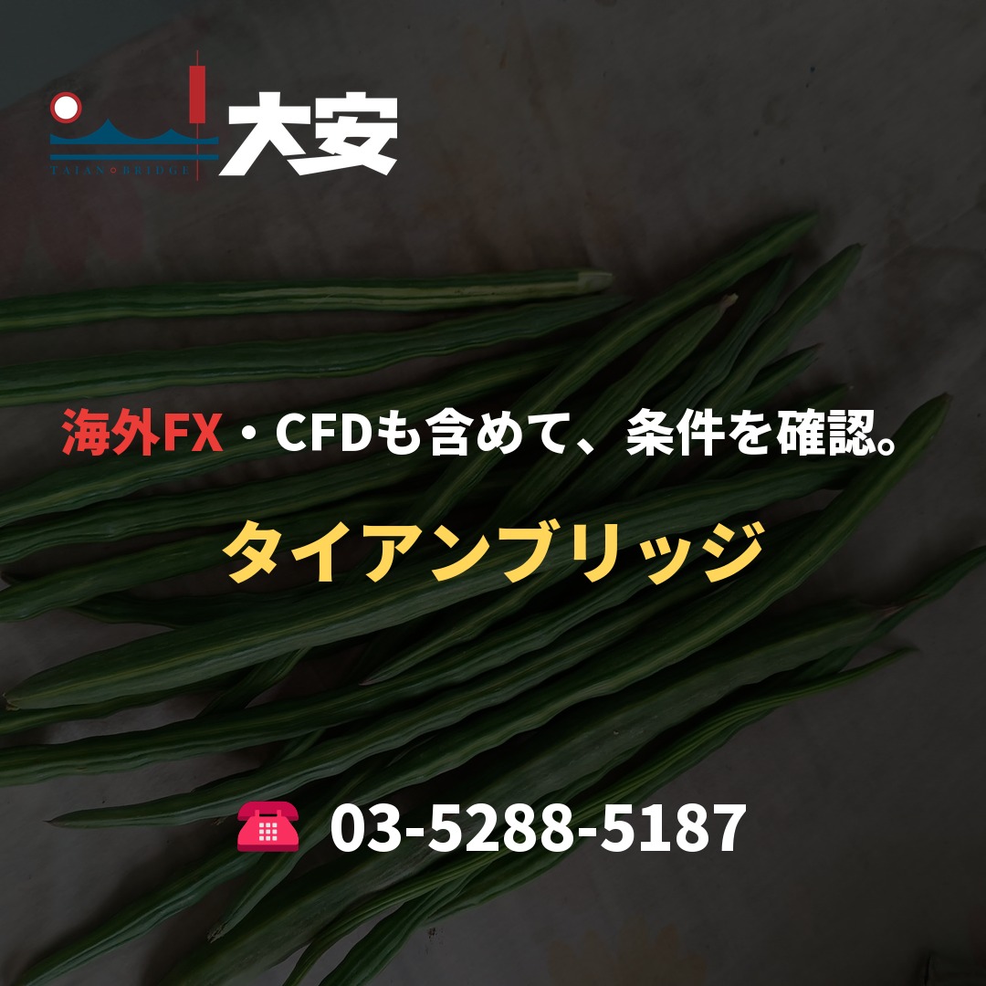 海外FX・CFDも含めて、条件を確認。|タイアンブリッジ